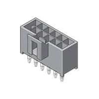 Molex 1053101106 Female header, inbouw (standaard) Totaal aantal polen: 6 Rastermaat: 2.50 mm Inhoud: 1 stuk(s) Tray - thumbnail