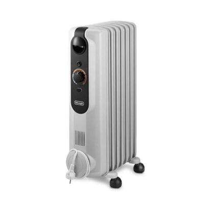 Olieradiator - DELONGHI - 1500 W - Tot 45 m2 - Mobiel - Antivriesfunctie - Grijs Olieradiator - DELONGHI - 1500 W - Tot 45 m2 - Mobiel - Antivriesfunctie - Grijs