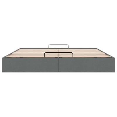 Bedframe zonder matras 180x200 cm stof donkergrijs