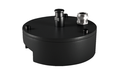 WAX wanddoos zwart aluminium IP66