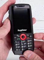 RugGear RG160 Outdoor mobiele telefoon zonder contract - waterdicht, schokbestendig, robuust, dual-SIM, 3G, Bluetooth, push-to-talk - thumbnail