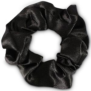 scrunchie Zijde Black