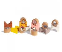 Eichhorn houten stapelspel boerderijdieren 14dlg. - thumbnail