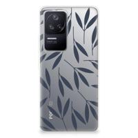 Xiaomi Poco F4 | TPU Case | Leaves Blue - thumbnail