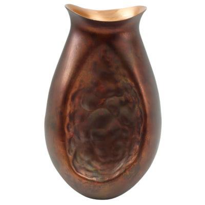 PTMD bloempot yinna koperkleurig 38 cm | 2 stuks