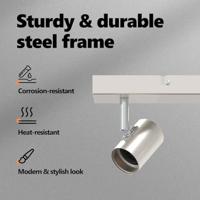 VidaXL Plafondspot met schijnwerpers nikkel 38 x 6,5 x 11,5 cm metaal - thumbnail