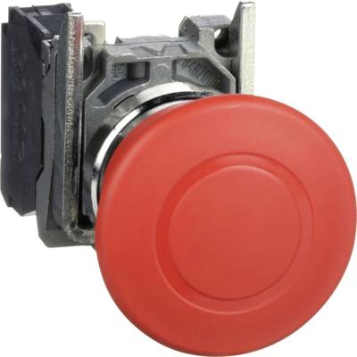 Schneider Electric XB4BT842 Noodstopknop Vergrendelbaar 600 V 3 A 1x NC IP66, IP67, IP69, IP69K 1 stuk(s)