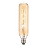 Edison Vintage LED filament lichtbron Tube - Amber - Spiraal - Retro LED lamp - 6/6/22.5cm - geschikt voor E27 fitting - Dimbaar - 4W 280lm 2700K - warm wit licht - thumbnail