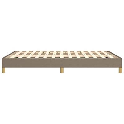 Bedframe zonder matras stof taupe 140x190 cm
