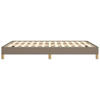 Bedframe zonder matras stof taupe 140x190 cm - thumbnail