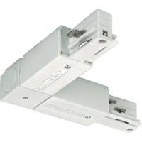 Eutrac 145680 230V-railsysteemcomponenten Hoekverbinder Overlangsverbinding Zwart - thumbnail