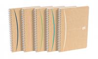 Oxford Touareg spiraalschrift, 180 bladzijden, ft A5, gelijnd, geassorteerde kleuren - thumbnail