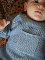 Babypakje in tricot ENVIE DE FRAISE ijsblauw - thumbnail