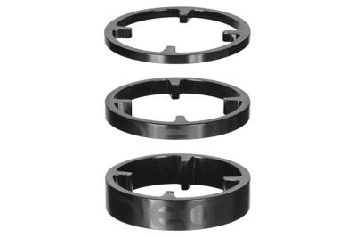 Deda HSS Aluminium Balhoofd Spacers 46mm - Zwart
