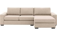 Goossens Hoekbank Lucca Met Chaise Longue wit, stof, 2,5-zits, stijlvol landelijk met chaise longue rechts - thumbnail