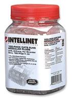 Intellinet Kabel Intellinet verpakking van 100 stuks Cat6 modulaire RJ45-stekkers UTP 2-voudige klem voor gevlochten draad 100 stekkers per pot 502344 - thumbnail