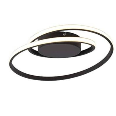 Trio Moderne plafonnièreZibal Ø 39cm zwart - R62911132