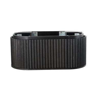 Wastafelonderkast BWS Benthe 1 Lade Greeploos Soft Close 99x42x52,5 cm Zwart Eiken Wastafelonderkast BWS Benthe 1 Lade Greeploos Soft Close 99x42x52,5 cm Zwart Eiken