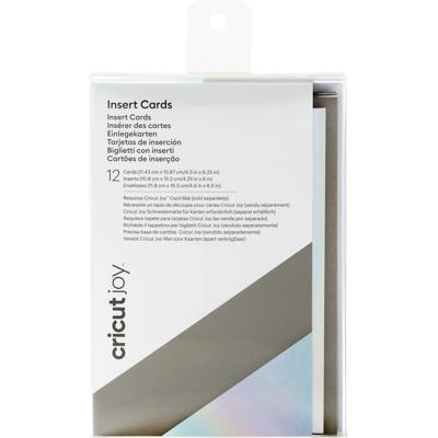 Cricut joy • insert cards grijs zilver holografisch 12,45x8,89cm 15 vellen