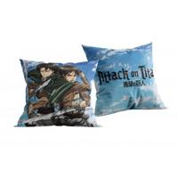 Attack on Titan sierkussen blauw - 40 x 40 cm - thumbnail