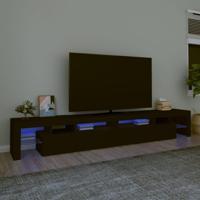 Tv-meubel met LED-verlichting 260x36,5x40 cm zwart - thumbnail