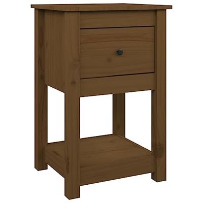 Nachtkastjes 2 st 40x35x61,5 cm massief grenenhout honingbruin