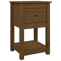 Nachtkastjes 2 st 40x35x61,5 cm massief grenenhout honingbruin - thumbnail