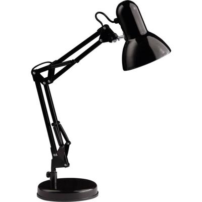 Brilliant Glanzend zwarte bureaulamp Henry 92706/06