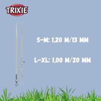 TRIXIE CITYSTYLE HONDENRIEM PVC LICHTGRIJS 100X2 CM - thumbnail