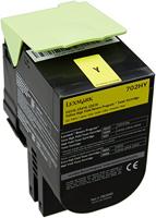 Lexmark Toner 702HY Origineel Geel 3000 bladzijden 70C2HYE - thumbnail