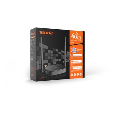 Tenda 4G05 draadloze router Fast Ethernet Single-band (2.4 GHz) Zwart