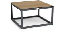 Tierra Outdoor lounge tuintafel rio bergamo trespa 60x60x35cm charcoal - thumbnail