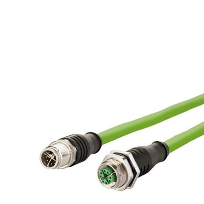 Metz Connect 142M2X12100 M12 Netwerkkabel, patchkabel CAT 6A S/FTP 10.00 m Groen PUR-mantel, Zuurbestendig, Ozonbestendig, UV-bestendig, Geschikt voor Metz Connect 142M2X12100 M12 Netwerkkabel, patchkabel CAT 6A S/FTP 10.00 m Groen PUR-mantel, Zuurbestendig, Ozonbestendig, UV-bestendig, Geschikt voor