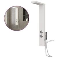 VidaXL Douchepaneelsysteem aluminium wit - thumbnail