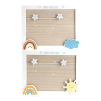 Memobord MDF Regenboog - thumbnail