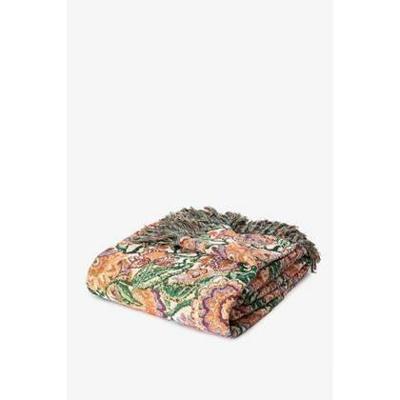 Sissy-Boy Multicolour jacquard geweven sprei met bloemenprint (200X250