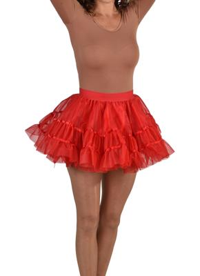 Petticoat kort rood brede elastiek