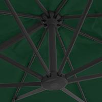VidaXL Zweefparasol met aluminium paal 400x300 cm groen - thumbnail