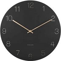 Karlsson WandklokCharm zwart - Ø 40cm - KA5762BK - thumbnail