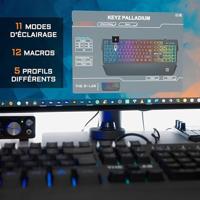 Gaming Keyboard The G-Lab AZERTY Zwart - thumbnail