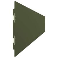 Gazonranden 50 st 10x103 cm koudgewalst staal olijfgroen - thumbnail