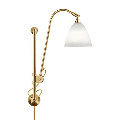 Gubi Bestlite BL5 Wandlamp Met Stekker Porselein Messing Gubi Bestlite BL5 Wandlamp Met Stekker Porselein Messing