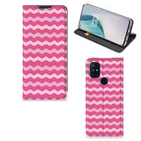 OnePlus Nord N10 5G | Hoesje met Magneet | Waves Pink - thumbnail
