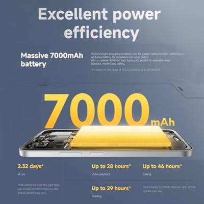 Smartphone Xiaomi POCO M7 8-256 SV Octa Core 8 GB RAM 256 GB Zilverkleurig 6,9"