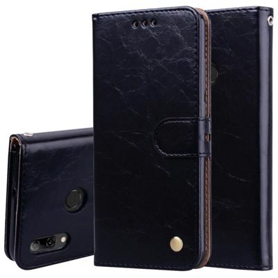 Business stijl olie Wax textuur horizontale Flip lederen case voor Huawei P Smart 2019 met houder & kaartsleuven & portemonnee (zwart) Business stijl olie Wax textuur horizontale Flip lederen case voor Huawei P Smart 2019 met houder & kaartsleuven & portemonnee (zwart)