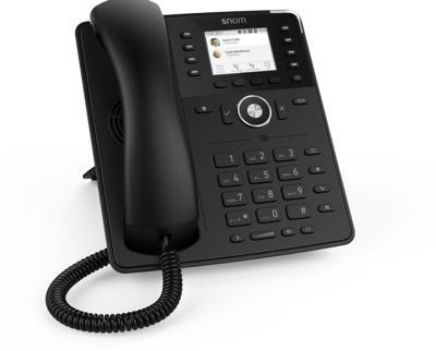Snom D735 IP-telefoon, SIP vaste telefoon, high definition grafische 2, 7 inch TFT-scherm, 32 self-labeling functietoetsen, zwart