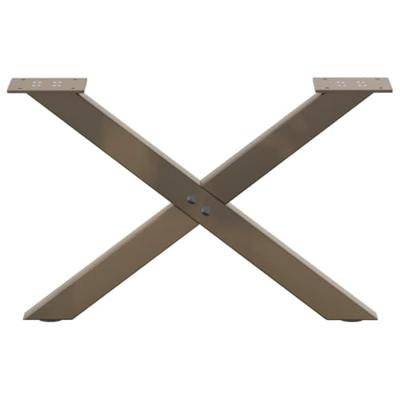 Salontafelpoten 2 st X-vormig 60x(30-31) cm staal naturel Salontafelpoten 2 st X-vormig 60x(30-31) cm staal naturel