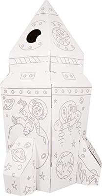 Small Foot kartonnen speelhuis raket, 105x105x169cm