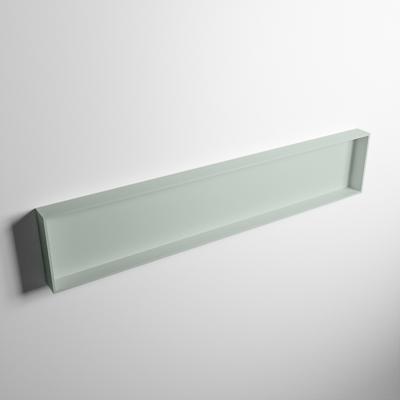 MONDIAZ EASY Nis 149,5x29,5cm in solid surface kleur Greey | Greey. 1 vak geschikt voor in- of opbouw MONDIAZ EASY Nis 149,5x29,5cm in solid surface kleur Greey | Greey. 1 vak geschikt voor in- of opbouw