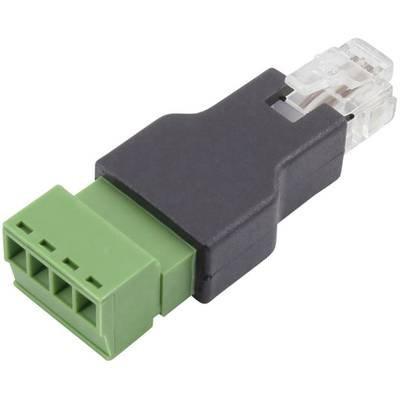 TRU COMPONENTS FL-29 RJ 11 terminaladapter FL-29 Stekker, recht Aantal polen (sensoren) 6P4C 1 stuk(s)